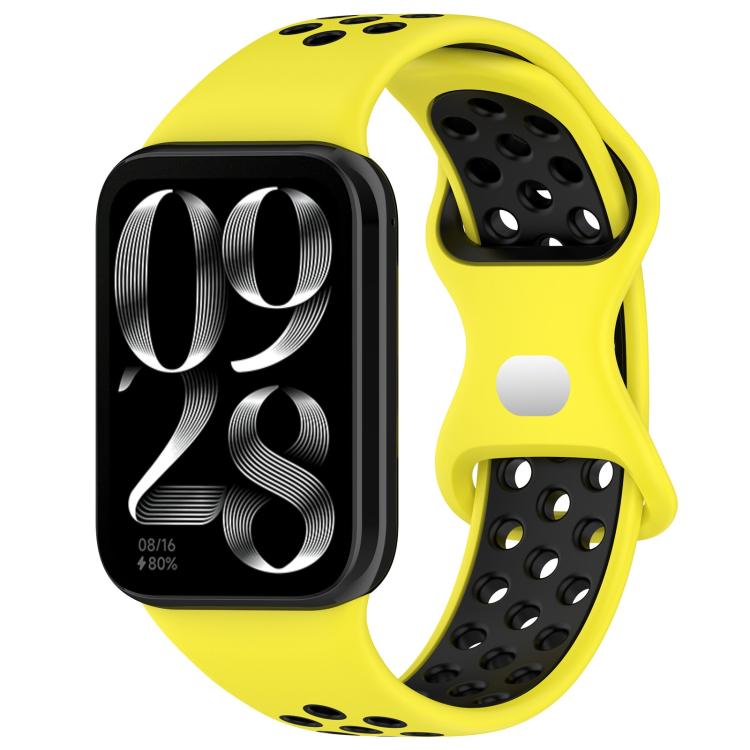 xDfind Dual Color Butterfly Buckle Silicone Watch Band, For Xiaomi Band 10 Pro/9 Pro/Redmi Watch 6/5/4