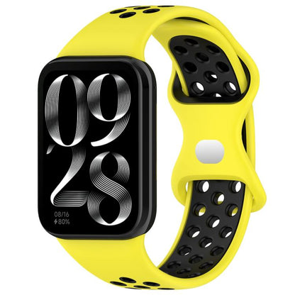 xDfind Dual Color Butterfly Buckle Silicone Watch Band, For Xiaomi Band 10 Pro/9 Pro/Redmi Watch 6/5/4