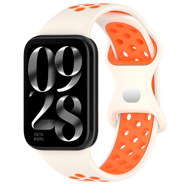 xDfind Dual Color Butterfly Buckle Silicone Watch Band, For Xiaomi Band 10 Pro/9 Pro/Redmi Watch 6/5/4