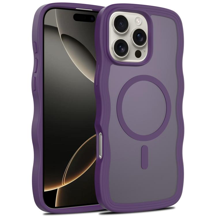 Skin Feel Wave Texture MagSafe Phone Case, For iPhone 17e / 16e, For iPhone 17, For iPhone Air, For iPhone 16 Pro Max, For iPhone 16 Pro, For iPhone 16 Plus, For iPhone 16, For iPhone 15 Pro Max, For iPhone 15 Pro, For iPhone 15 Plus, For iPhone 15    ...