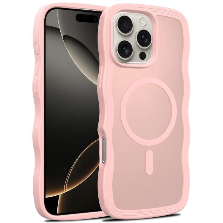 Skin Feel Wave Texture MagSafe Phone Case, For iPhone 17e / 16e, For iPhone 17, For iPhone Air, For iPhone 16 Pro Max, For iPhone 16 Pro, For iPhone 16 Plus, For iPhone 16, For iPhone 15 Pro Max, For iPhone 15 Pro, For iPhone 15 Plus, For iPhone 15    ...