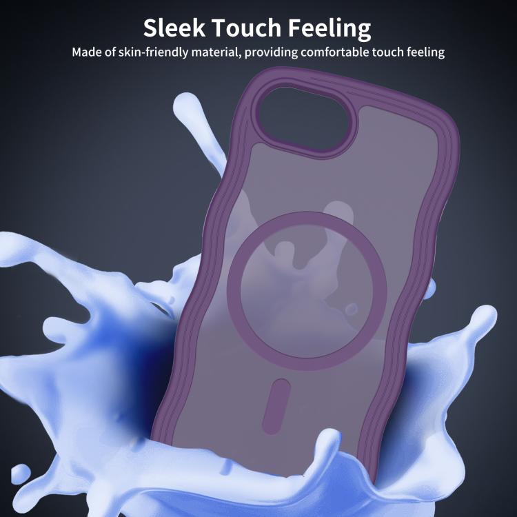 Skin Feel Wave Texture MagSafe Phone Case, For iPhone 17e / 16e, For iPhone 17, For iPhone Air, For iPhone 16 Pro Max, For iPhone 16 Pro, For iPhone 16 Plus, For iPhone 16, For iPhone 15 Pro Max, For iPhone 15 Pro, For iPhone 15 Plus, For iPhone 15    ...