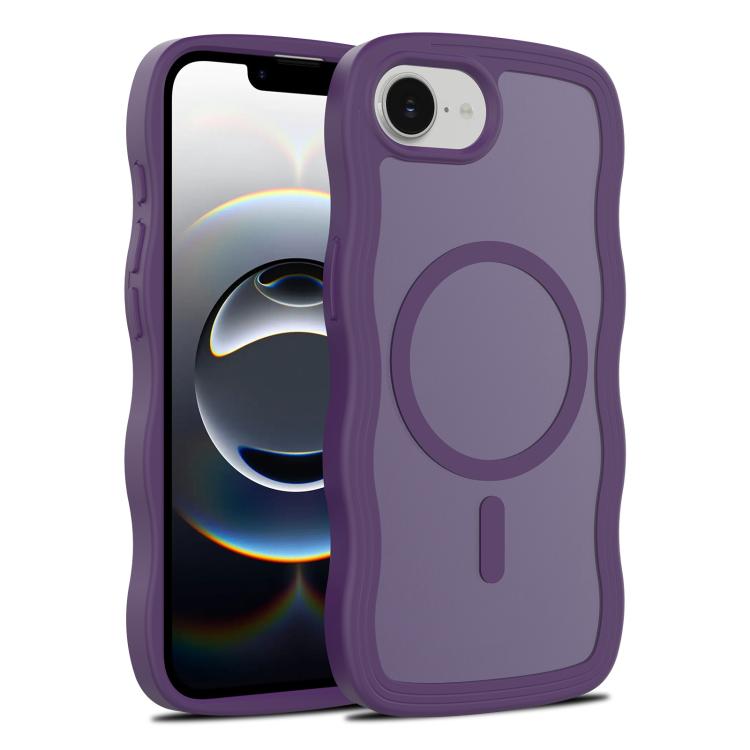 Skin Feel Wave Texture MagSafe Phone Case, For iPhone 17e / 16e, For iPhone 17, For iPhone Air, For iPhone 16 Pro Max, For iPhone 16 Pro, For iPhone 16 Plus, For iPhone 16, For iPhone 15 Pro Max, For iPhone 15 Pro, For iPhone 15 Plus, For iPhone 15    ...
