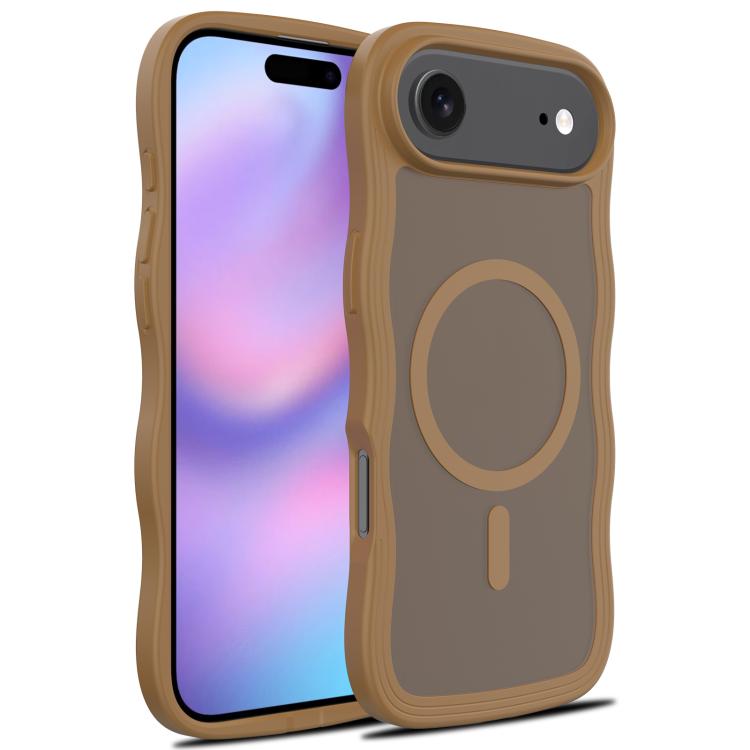 Skin Feel Wave Texture MagSafe Phone Case, For iPhone 17e / 16e, For iPhone 17, For iPhone Air, For iPhone 16 Pro Max, For iPhone 16 Pro, For iPhone 16 Plus, For iPhone 16, For iPhone 15 Pro Max, For iPhone 15 Pro, For iPhone 15 Plus, For iPhone 15    ...
