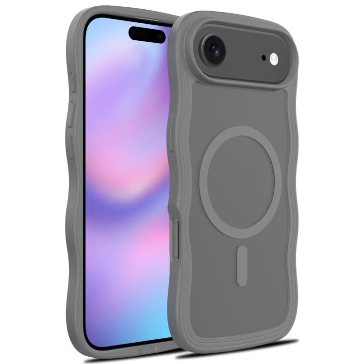 Skin Feel Wave Texture MagSafe Phone Case, For iPhone 17e / 16e, For iPhone 17, For iPhone Air, For iPhone 16 Pro Max, For iPhone 16 Pro, For iPhone 16 Plus, For iPhone 16, For iPhone 15 Pro Max, For iPhone 15 Pro, For iPhone 15 Plus, For iPhone 15    ...