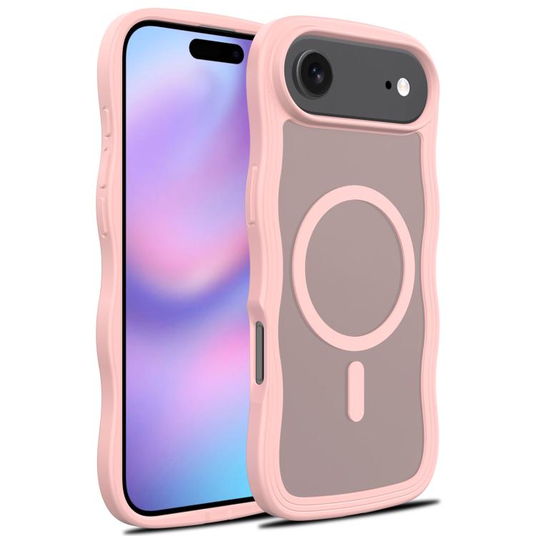 Skin Feel Wave Texture MagSafe Phone Case, For iPhone 17e / 16e, For iPhone 17, For iPhone Air, For iPhone 16 Pro Max, For iPhone 16 Pro, For iPhone 16 Plus, For iPhone 16, For iPhone 15 Pro Max, For iPhone 15 Pro, For iPhone 15 Plus, For iPhone 15    ...