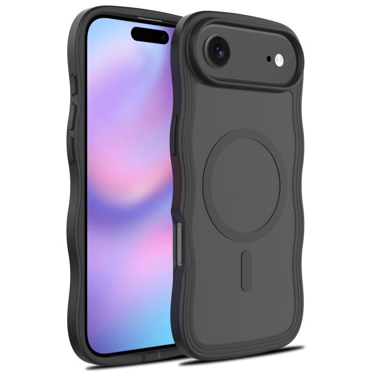 Skin Feel Wave Texture MagSafe Phone Case, For iPhone 17e / 16e, For iPhone 17, For iPhone Air, For iPhone 16 Pro Max, For iPhone 16 Pro, For iPhone 16 Plus, For iPhone 16, For iPhone 15 Pro Max, For iPhone 15 Pro, For iPhone 15 Plus, For iPhone 15    ...