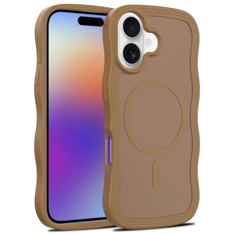 Skin Feel Wave Texture MagSafe Phone Case, For iPhone 17e / 16e, For iPhone 17, For iPhone Air, For iPhone 16 Pro Max, For iPhone 16 Pro, For iPhone 16 Plus, For iPhone 16, For iPhone 15 Pro Max, For iPhone 15 Pro, For iPhone 15 Plus, For iPhone 15    ...