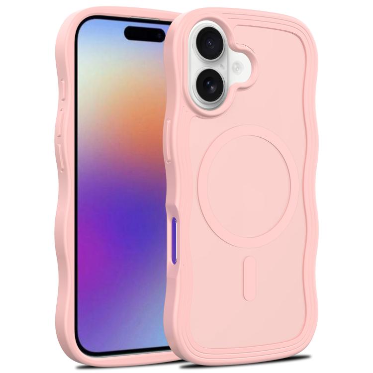 Skin Feel Wave Texture MagSafe Phone Case, For iPhone 17e / 16e, For iPhone 17, For iPhone Air, For iPhone 16 Pro Max, For iPhone 16 Pro, For iPhone 16 Plus, For iPhone 16, For iPhone 15 Pro Max, For iPhone 15 Pro, For iPhone 15 Plus, For iPhone 15    ...