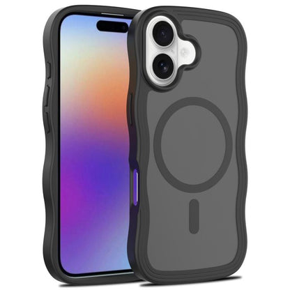 Skin Feel Wave Texture MagSafe Phone Case, For iPhone 17e / 16e, For iPhone 17, For iPhone Air, For iPhone 16 Pro Max, For iPhone 16 Pro, For iPhone 16 Plus, For iPhone 16, For iPhone 15 Pro Max, For iPhone 15 Pro, For iPhone 15 Plus, For iPhone 15    ...