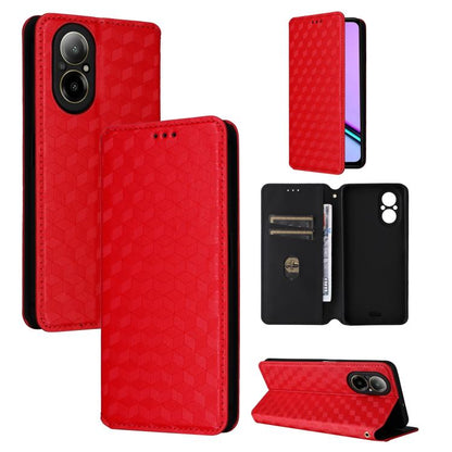 Cubic Grid Texture Flip Leather Phone Case, For Realme GT 7 Pro 5G, For Realme 13+ 5G Global / 13, For Realme V60 5G / V60S 5G, For Realme GT 6 / GT 6T, For Realme C63 4G / C61 4G / Narzo N63 4G, For Realme 12 Lite 4G / C67 4G, For Realme 12 5G / 12x 5...