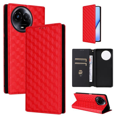 Cubic Grid Texture Flip Leather Phone Case, For Realme GT 7 Pro 5G, For Realme 13+ 5G Global / 13, For Realme V60 5G / V60S 5G, For Realme GT 6 / GT 6T, For Realme C63 4G / C61 4G / Narzo N63 4G, For Realme 12 Lite 4G / C67 4G, For Realme 12 5G / 12x 5...