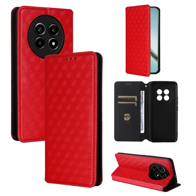 Cubic Grid Texture Flip Leather Phone Case, For Realme 14 5G Global, For Realme P3 Ultra 5G, For Realme 14 Pro Lite 5G, For Realme Neo7x 5G / P3 5G, For Realme P3 Pro 5G, For Realme 14 Pro+ 5G, For Realme 14 Pro 5G, For Realme 14X 5G / C75 4G / V60 Pro...