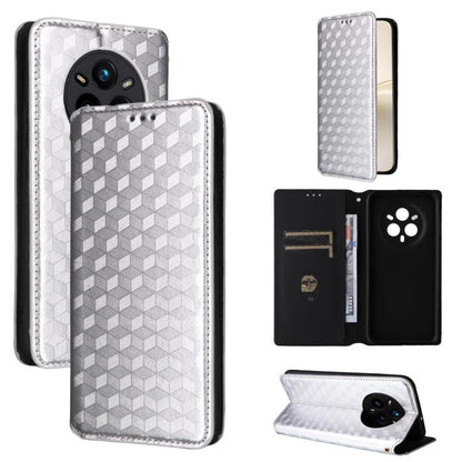 Cubic Grid Texture Flip Leather Phone Case, For Realme 14 5G Global, For Realme P3 Ultra 5G, For Realme 14 Pro Lite 5G, For Realme Neo7x 5G / P3 5G, For Realme P3 Pro 5G, For Realme 14 Pro+ 5G, For Realme 14 Pro 5G, For Realme 14X 5G / C75 4G / V60 Pro...