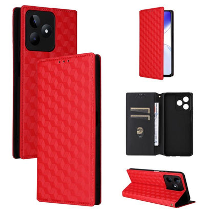 Cubic Grid Texture Flip Leather Phone Case, For Realme GT 7 Pro 5G, For Realme 13+ 5G Global / 13, For Realme V60 5G / V60S 5G, For Realme GT 6 / GT 6T, For Realme C63 4G / C61 4G / Narzo N63 4G, For Realme 12 Lite 4G / C67 4G, For Realme 12 5G / 12x 5...