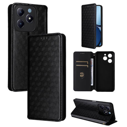 Cubic Grid Texture Flip Leather Phone Case, For Realme GT 7 Pro 5G, For Realme 13+ 5G Global / 13, For Realme V60 5G / V60S 5G, For Realme GT 6 / GT 6T, For Realme C63 4G / C61 4G / Narzo N63 4G, For Realme 12 Lite 4G / C67 4G, For Realme 12 5G / 12x 5...