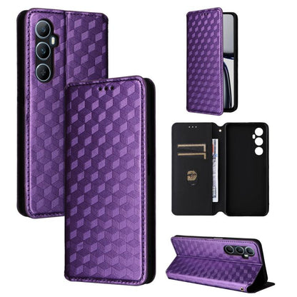 Cubic Grid Texture Flip Leather Phone Case, For Realme GT 7 Pro 5G, For Realme 13+ 5G Global / 13, For Realme V60 5G / V60S 5G, For Realme GT 6 / GT 6T, For Realme C63 4G / C61 4G / Narzo N63 4G, For Realme 12 Lite 4G / C67 4G, For Realme 12 5G / 12x 5...