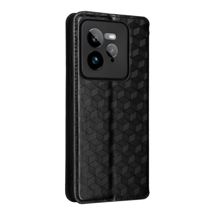 Cubic Grid Texture Flip Leather Phone Case, For Realme GT 7 Pro 5G, For Realme 13+ 5G Global / 13, For Realme V60 5G / V60S 5G, For Realme GT 6 / GT 6T, For Realme C63 4G / C61 4G / Narzo N63 4G, For Realme 12 Lite 4G / C67 4G, For Realme 12 5G / 12x 5...