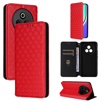 Cubic Grid Texture Flip Leather Phone Case, For Realme 14 5G Global, For Realme P3 Ultra 5G, For Realme 14 Pro Lite 5G, For Realme Neo7x 5G / P3 5G, For Realme P3 Pro 5G, For Realme 14 Pro+ 5G, For Realme 14 Pro 5G, For Realme 14X 5G / C75 4G / V60 Pro...