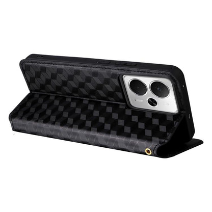 Cubic Grid Texture Flip Leather Phone Case, For Realme 14 5G Global, For Realme P3 Ultra 5G, For Realme 14 Pro Lite 5G, For Realme Neo7x 5G / P3 5G, For Realme P3 Pro 5G, For Realme 14 Pro+ 5G, For Realme 14 Pro 5G, For Realme 14X 5G / C75 4G / V60 Pro...