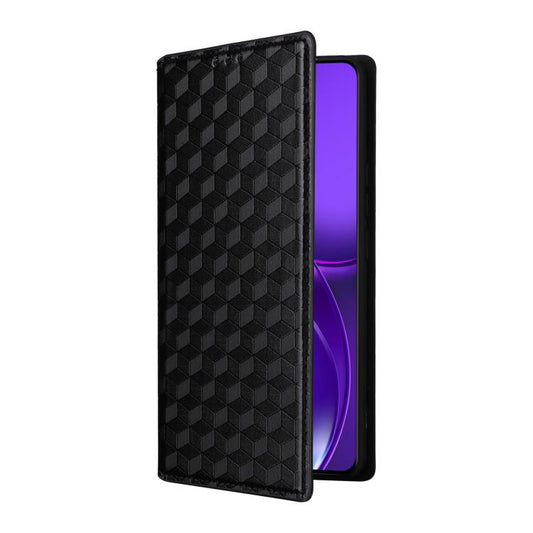 Cubic Grid Texture Flip Leather Phone Case, For Realme P4 Power 5G, For Realme Note 80 4G, For Realme 16 5G, For Realme 16 Pro+ 5G Global, For Realme 16 Pro 5G Global, For Realme C85 5G / 15X 5G, For Realme C85 Pro 4G, For Realme 15T 5G                ...