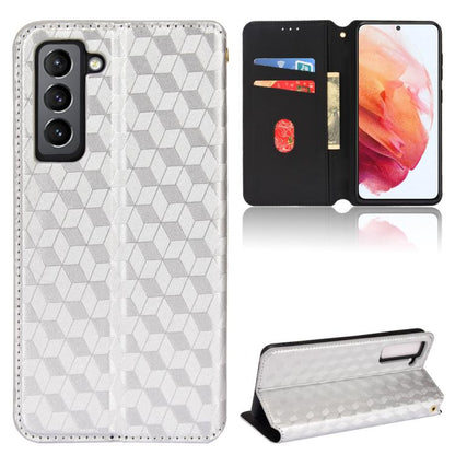 Cubic Grid Texture Flip Leather Phone Case, For Samsung Galaxy S20 FE 2022 / 5G / 4G, For Samsung Galaxy S22 Ultra 5G, For Samsung Galaxy S22+ 5G, For Samsung Galaxy S22 5G, For Samsung Galaxy S21 FE 5G, For Samsung Galaxy S21 5G                       ...