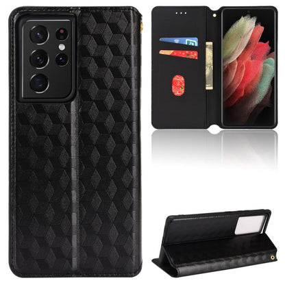 Cubic Grid Texture Flip Leather Phone Case, For Samsung Galaxy S20 FE 2022 / 5G / 4G, For Samsung Galaxy S22 Ultra 5G, For Samsung Galaxy S22+ 5G, For Samsung Galaxy S22 5G, For Samsung Galaxy S21 FE 5G, For Samsung Galaxy S21 5G                       ...