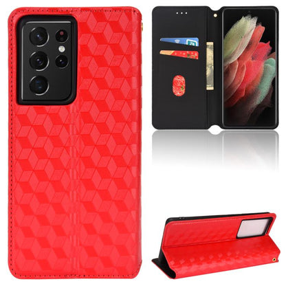 Cubic Grid Texture Flip Leather Phone Case, For Samsung Galaxy S20 FE 2022 / 5G / 4G, For Samsung Galaxy S22 Ultra 5G, For Samsung Galaxy S22+ 5G, For Samsung Galaxy S22 5G, For Samsung Galaxy S21 FE 5G, For Samsung Galaxy S21 5G                       ...