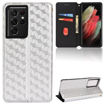 Cubic Grid Texture Flip Leather Phone Case, For Samsung Galaxy S20 FE 2022 / 5G / 4G, For Samsung Galaxy S22 Ultra 5G, For Samsung Galaxy S22+ 5G, For Samsung Galaxy S22 5G, For Samsung Galaxy S21 FE 5G, For Samsung Galaxy S21 5G                       ...