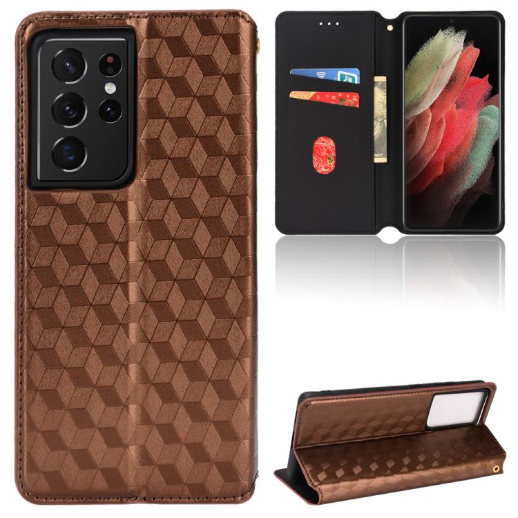 Cubic Grid Texture Flip Leather Phone Case, For Samsung Galaxy S20 FE 2022 / 5G / 4G, For Samsung Galaxy S22 Ultra 5G, For Samsung Galaxy S22+ 5G, For Samsung Galaxy S22 5G, For Samsung Galaxy S21 FE 5G, For Samsung Galaxy S21 5G                       ...