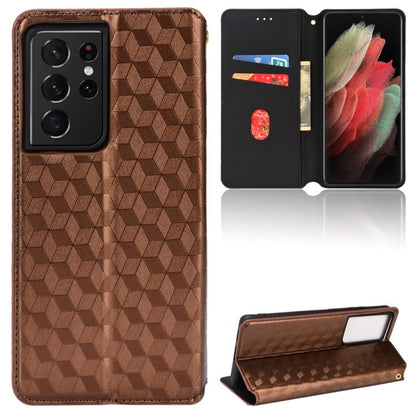 Cubic Grid Texture Flip Leather Phone Case, For Samsung Galaxy S20 FE 2022 / 5G / 4G, For Samsung Galaxy S22 Ultra 5G, For Samsung Galaxy S22+ 5G, For Samsung Galaxy S22 5G, For Samsung Galaxy S21 FE 5G, For Samsung Galaxy S21 5G                       ...