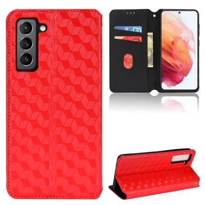 Cubic Grid Texture Flip Leather Phone Case, For Samsung Galaxy S20 FE 2022 / 5G / 4G, For Samsung Galaxy S22 Ultra 5G, For Samsung Galaxy S22+ 5G, For Samsung Galaxy S22 5G, For Samsung Galaxy S21 FE 5G, For Samsung Galaxy S21 5G                       ...