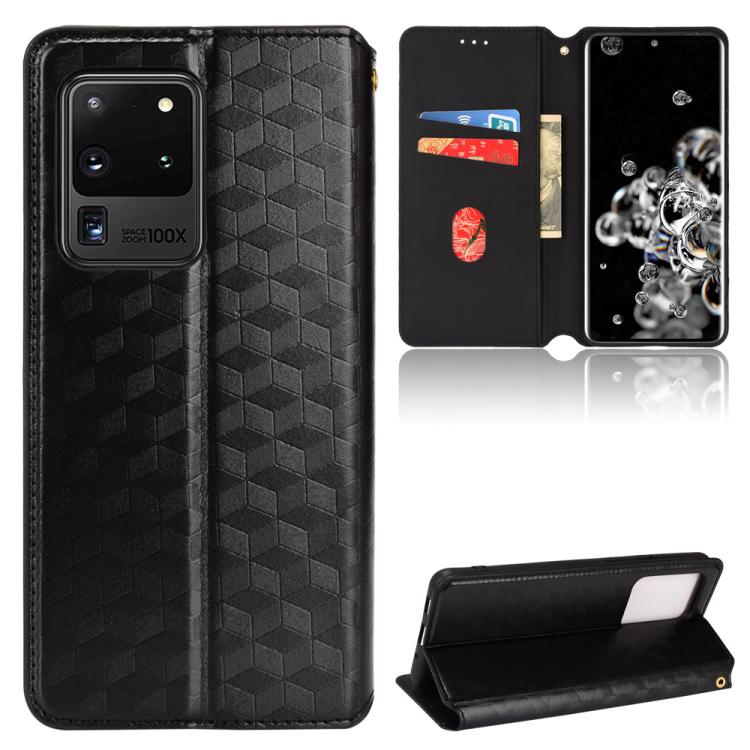 Cubic Grid Texture Flip Leather Phone Case, For Samsung Galaxy S20 FE 2022 / 5G / 4G, For Samsung Galaxy S22 Ultra 5G, For Samsung Galaxy S22+ 5G, For Samsung Galaxy S22 5G, For Samsung Galaxy S21 FE 5G, For Samsung Galaxy S21 5G                       ...
