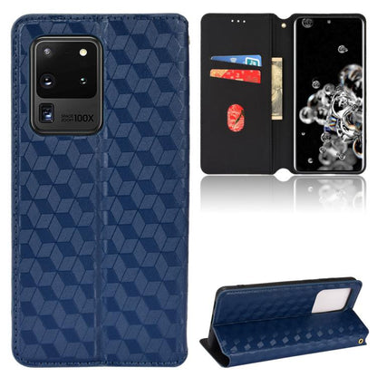Cubic Grid Texture Flip Leather Phone Case, For Samsung Galaxy S20 FE 2022 / 5G / 4G, For Samsung Galaxy S22 Ultra 5G, For Samsung Galaxy S22+ 5G, For Samsung Galaxy S22 5G, For Samsung Galaxy S21 FE 5G, For Samsung Galaxy S21 5G                       ...