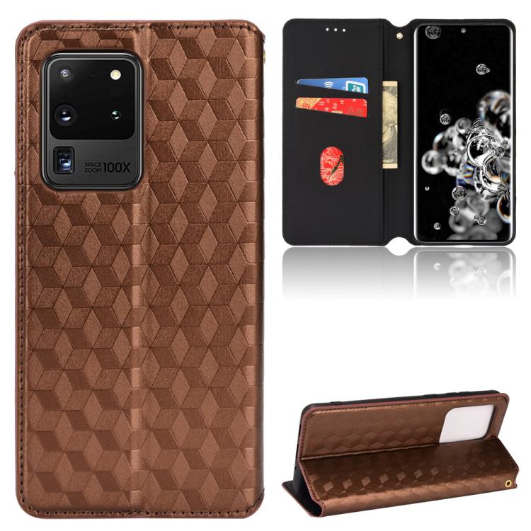 Cubic Grid Texture Flip Leather Phone Case, For Samsung Galaxy S20 FE 2022 / 5G / 4G, For Samsung Galaxy S22 Ultra 5G, For Samsung Galaxy S22+ 5G, For Samsung Galaxy S22 5G, For Samsung Galaxy S21 FE 5G, For Samsung Galaxy S21 5G                       ...