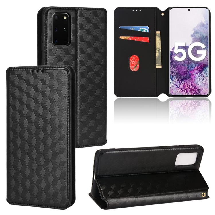 Cubic Grid Texture Flip Leather Phone Case, For Samsung Galaxy S20 FE 2022 / 5G / 4G, For Samsung Galaxy S22 Ultra 5G, For Samsung Galaxy S22+ 5G, For Samsung Galaxy S22 5G, For Samsung Galaxy S21 FE 5G, For Samsung Galaxy S21 5G                       ...