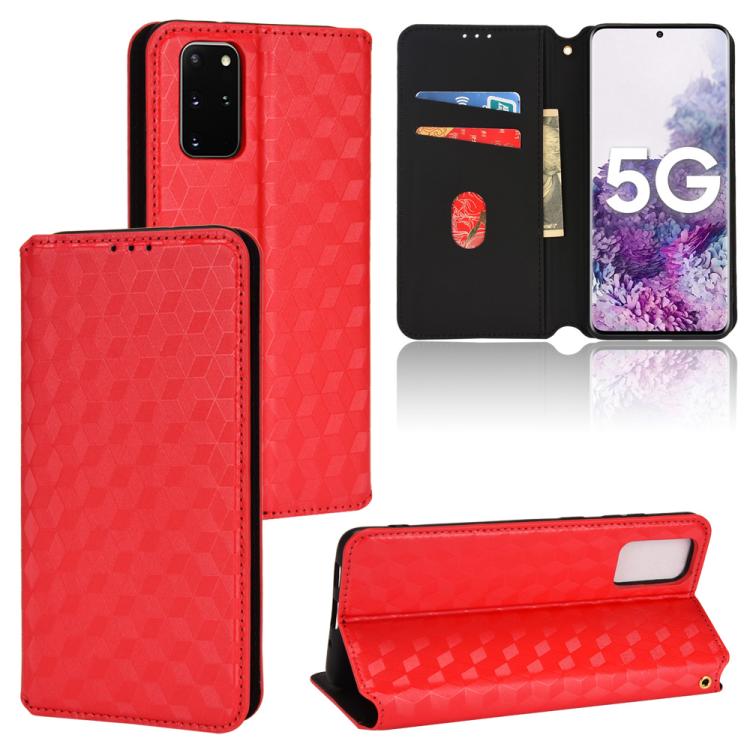 Cubic Grid Texture Flip Leather Phone Case, For Samsung Galaxy S20 FE 2022 / 5G / 4G, For Samsung Galaxy S22 Ultra 5G, For Samsung Galaxy S22+ 5G, For Samsung Galaxy S22 5G, For Samsung Galaxy S21 FE 5G, For Samsung Galaxy S21 5G                       ...
