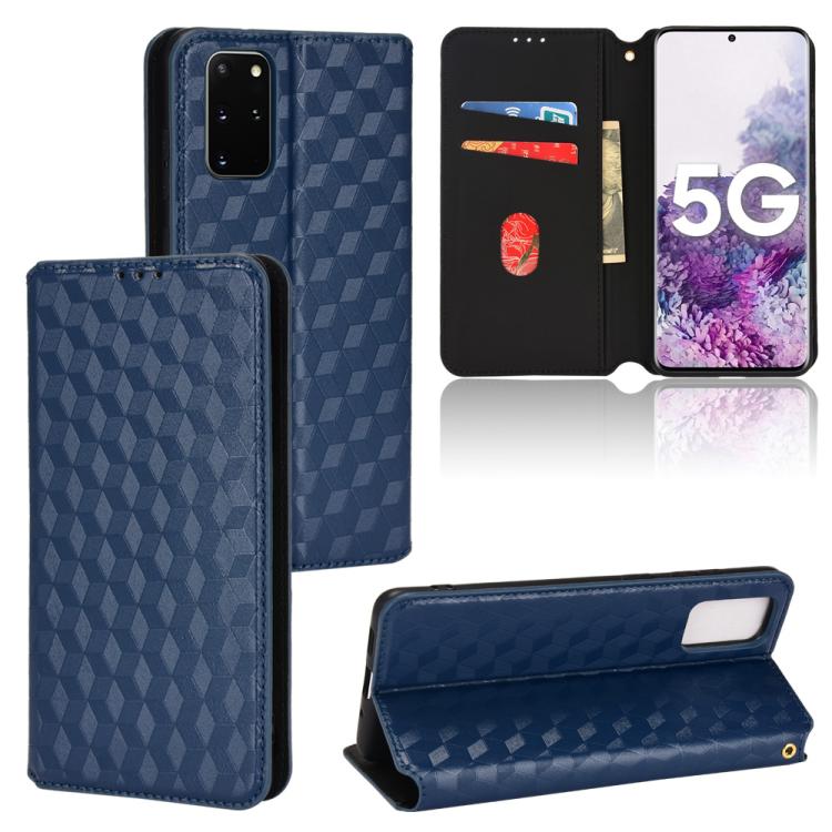 Cubic Grid Texture Flip Leather Phone Case, For Samsung Galaxy S20 FE 2022 / 5G / 4G, For Samsung Galaxy S22 Ultra 5G, For Samsung Galaxy S22+ 5G, For Samsung Galaxy S22 5G, For Samsung Galaxy S21 FE 5G, For Samsung Galaxy S21 5G                       ...