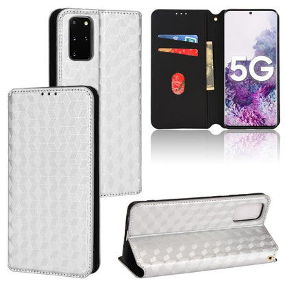 Cubic Grid Texture Flip Leather Phone Case, For Samsung Galaxy S20 FE 2022 / 5G / 4G, For Samsung Galaxy S22 Ultra 5G, For Samsung Galaxy S22+ 5G, For Samsung Galaxy S22 5G, For Samsung Galaxy S21 FE 5G, For Samsung Galaxy S21 5G                       ...
