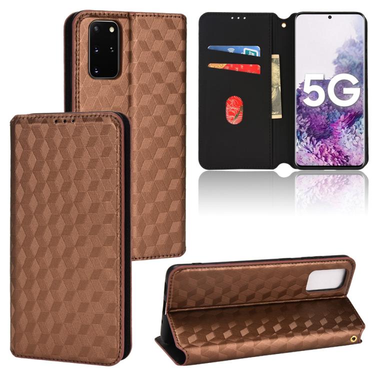 Cubic Grid Texture Flip Leather Phone Case, For Samsung Galaxy S20 FE 2022 / 5G / 4G, For Samsung Galaxy S22 Ultra 5G, For Samsung Galaxy S22+ 5G, For Samsung Galaxy S22 5G, For Samsung Galaxy S21 FE 5G, For Samsung Galaxy S21 5G                       ...