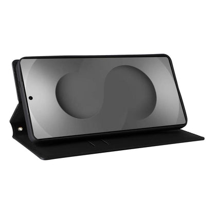 Cubic Grid Texture Flip Leather Phone Case