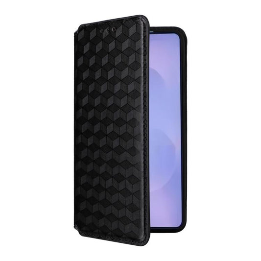 Cubic Grid Texture Flip Leather Phone Case, For Samsung Galaxy S26+ 5G, For Samsung Galaxy S26 Ultra 5G, For Samsung Galaxy S26 5G, For Samsung Galaxy S25 FE 5G, For Samsung Galaxy S25 Edge 5G, For Samsung Galaxy S25 5G, For Samsung Galaxy S25+ 5G     ...