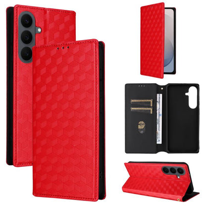 Cubic Grid Texture Flip Leather Phone Case, For Galaxy S27 Ultra 5G, For Galaxy S27 Pro 5G, For Galaxy S27 / S26 5G, For Galaxy S26 FE 5G, For Samsung Galaxy S26+ 5G, For Samsung Galaxy S26 Ultra 5G, For Samsung Galaxy S25 FE 5G                        ...