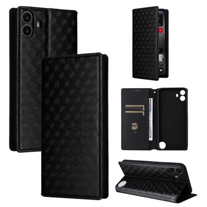 Cubic Grid Texture Flip Leather Phone Case, For Nothing Phone 4a Pro, For Nothing Phone 4a, For Nothing Phone 3a Lite, For Nothing Phone 3, For Nothing CMF Phone 2 Pro, For Nothing Phone 3a, For Nothing Phone 3a Pro, For Nothing CMF Phone 1            ...