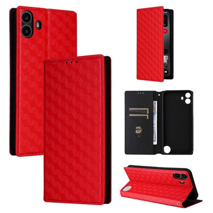 Cubic Grid Texture Flip Leather Phone Case, For Nothing Phone 4a Pro, For Nothing Phone 4a, For Nothing Phone 3a Lite, For Nothing Phone 3, For Nothing CMF Phone 2 Pro, For Nothing Phone 3a, For Nothing Phone 3a Pro, For Nothing CMF Phone 1            ...