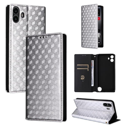 Cubic Grid Texture Flip Leather Phone Case, For Nothing Phone 4a Pro, For Nothing Phone 4a, For Nothing Phone 3a Lite, For Nothing Phone 3, For Nothing CMF Phone 2 Pro, For Nothing Phone 3a, For Nothing Phone 3a Pro, For Nothing CMF Phone 1            ...