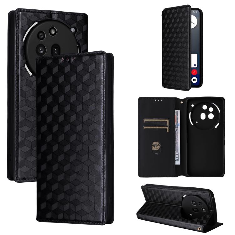 Cubic Grid Texture Flip Leather Phone Case, For Nothing Phone 4a Pro, For Nothing Phone 4a, For Nothing Phone 3a Lite, For Nothing Phone 3, For Nothing CMF Phone 2 Pro, For Nothing Phone 3a, For Nothing Phone 3a Pro, For Nothing CMF Phone 1            ...