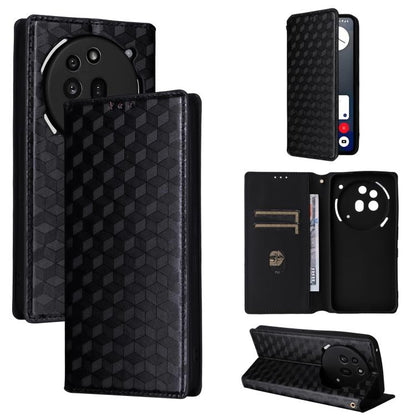 Cubic Grid Texture Flip Leather Phone Case, For Nothing Phone 4a Pro, For Nothing Phone 4a, For Nothing Phone 3a Lite, For Nothing Phone 3, For Nothing CMF Phone 2 Pro, For Nothing Phone 3a, For Nothing Phone 3a Pro, For Nothing CMF Phone 1            ...