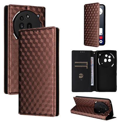 Cubic Grid Texture Flip Leather Phone Case, For Nothing Phone 4a Pro, For Nothing Phone 4a, For Nothing Phone 3a Lite, For Nothing Phone 3, For Nothing CMF Phone 2 Pro, For Nothing Phone 3a, For Nothing Phone 3a Pro, For Nothing CMF Phone 1            ...