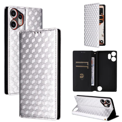 Cubic Grid Texture Flip Leather Phone Case, For Nothing Phone 4a Pro, For Nothing Phone 4a, For Nothing Phone 3a Lite, For Nothing Phone 3, For Nothing CMF Phone 2 Pro, For Nothing Phone 3a, For Nothing Phone 3a Pro, For Nothing CMF Phone 1            ...
